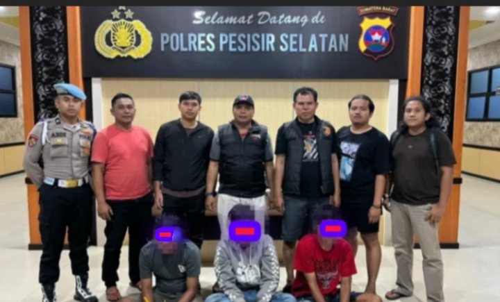 Sat Resnarkoba Polres Pesisir Selatan Kembali Amankan Tiga Pelaku Diduga Terlibat Kasus Narkotika