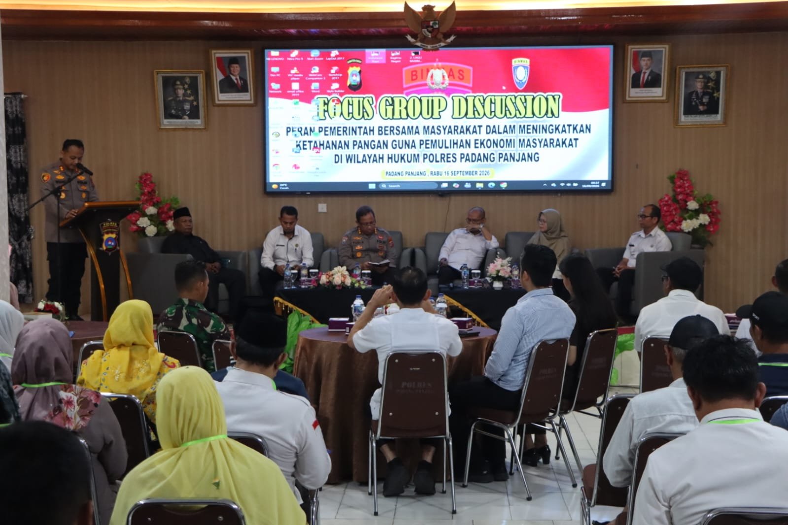 Polres Padang Panjang, Perkuat Sinergi Lintas Sektor Lewat FGD Ketahanan Pangan Untuk Pemulihan Ekonomi