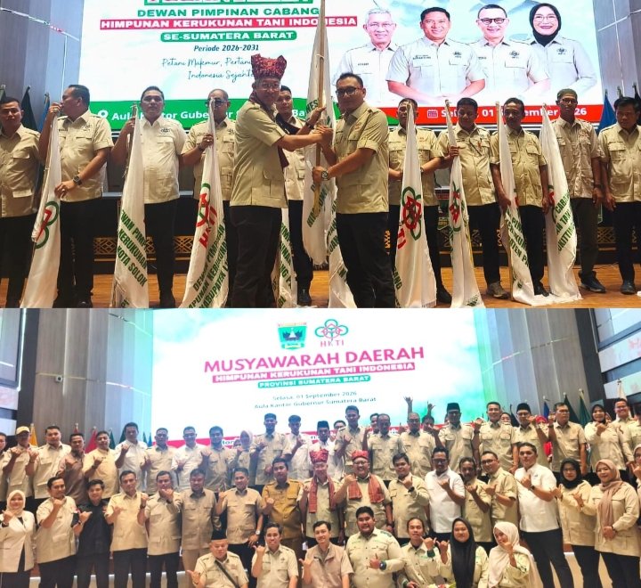 Sekda Doddy San Ismail Dikukuhkan Jadi Ketua HKTI Pasaman Barat Periode 2026-2031