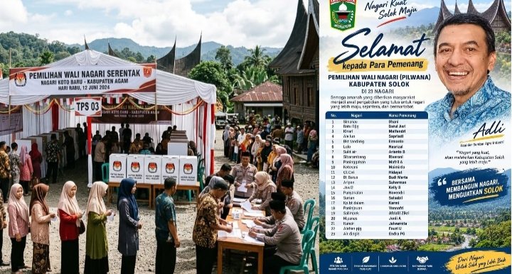 Pilwana Solok Usai, Siapa Saja Yang Berhasil Rebut Kursi Sebagai Wali Nagari