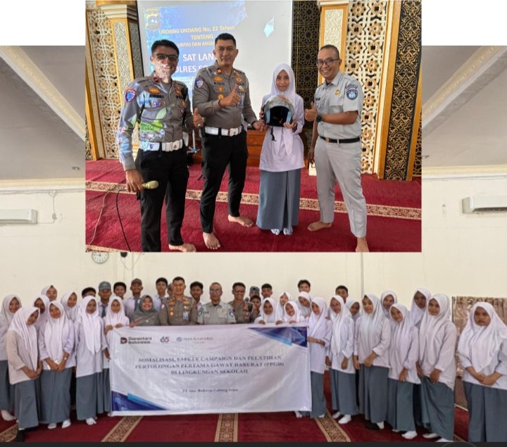 Jasa Raharja dan Satlantas Polres Solok Edukasi Keselamatan, Siswa SMA 1 X Koto Singkarak Ikuti Pelatihan PPGD